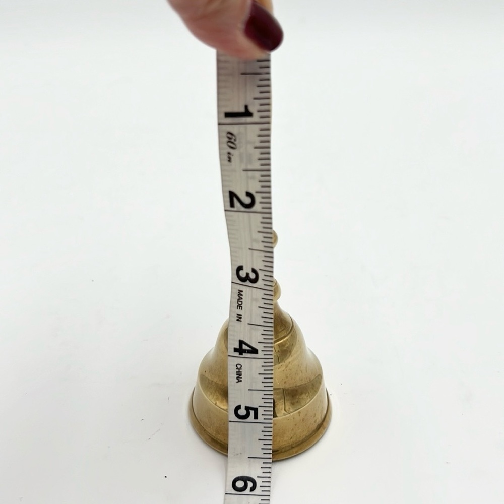 VINTAGE BRASS DESK HAND  BELL - Picture 7 of 7